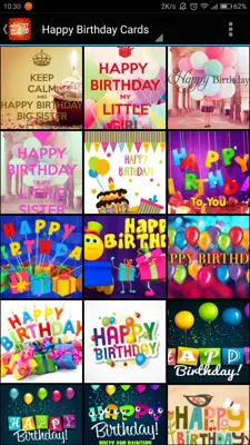 Happy Birthday Cards android App screenshot 1